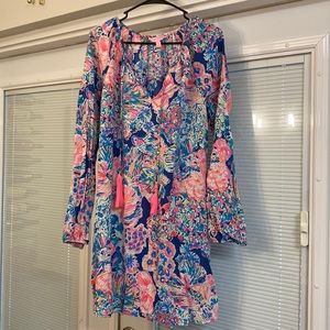 Lilly Pulitzer dress, long sleeved, very light, beach coverup